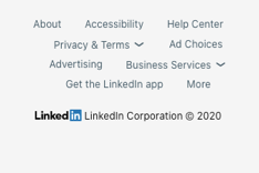 LinkedIn footer image